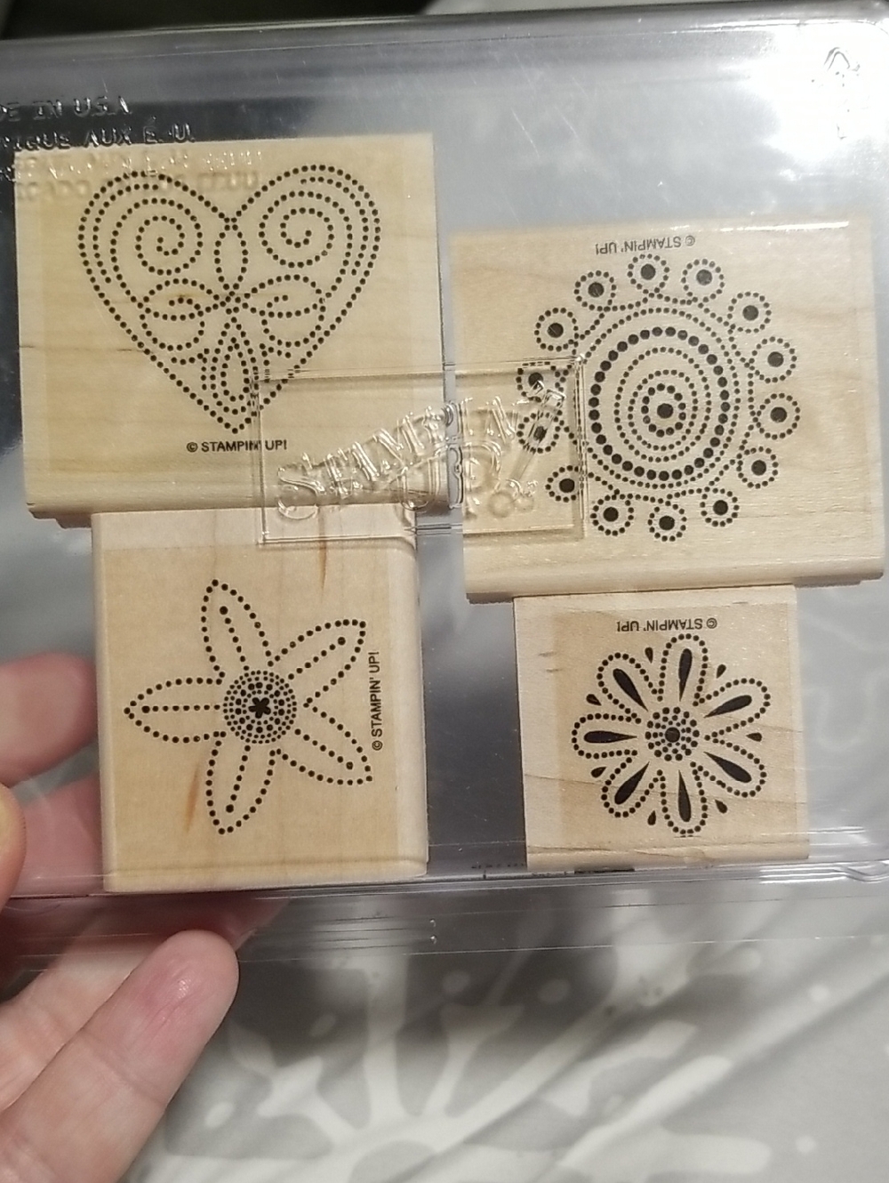 Stampin' Up! Wood-Mount Polka Dot Punches